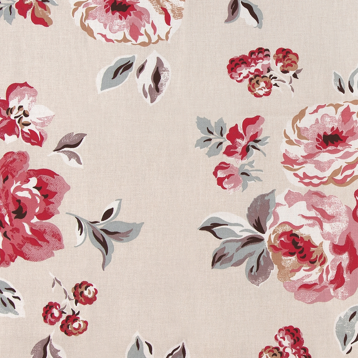Product photograph of Cath Kidston Brampton Bunch Raspberry Curtain from Choice Furniture Superstore.